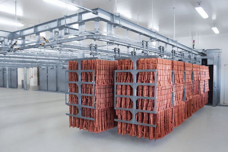 批式半自動煙燻蒸煮設備